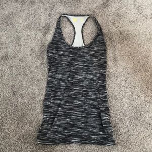Black Striped Workout Tank